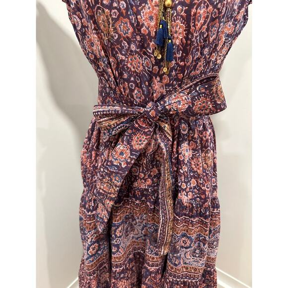 Bell by Alicia Bell Silk Blend Midi Dress Size L - Picture 5 of 7